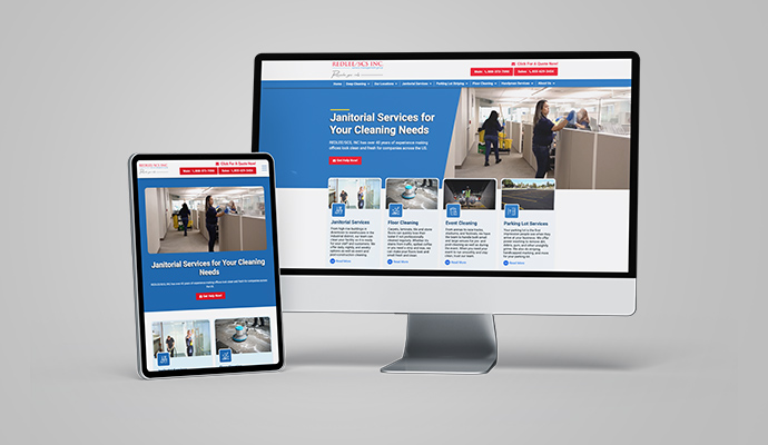Responsive website design for REDLEE/SCS, INC.